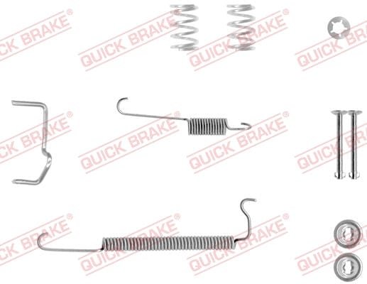 105-0064X-1R Quick Brake Accessory Kit B Shoe 105-0064X-1R – fits Opel Corsa