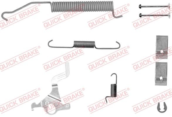 105-0071X-1R Quick Brake Brake Shoe Spring Kit Right 105-0071X-1R