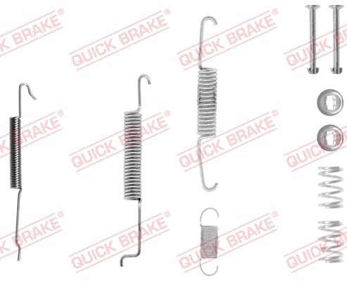 105-0680-1R Quick Brake Accessory Kit B Shoe 105-0680-1R – fits VW Polo