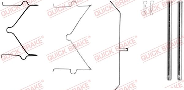 109-1129X-1 Quick Brake Brake Pad Clip Kit 109-1129X-1 – fits Toyota Hilux