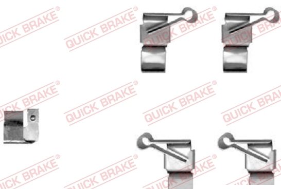 109-1238-1R Quick Brake Brake Pad Clip Kit 109-1238-1R – fits CMC Amandla