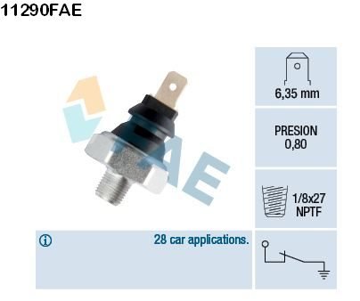 11290FAE Echlin Switch O/Pres 11290FAE – fits VW Golf