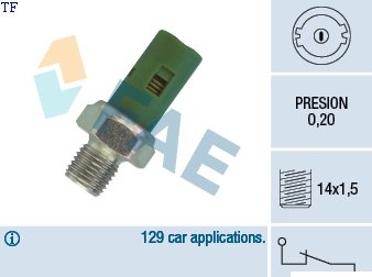 12630 Echlin Oil Pressure Switch 0.20BAR 12630 – fits Renault Clio