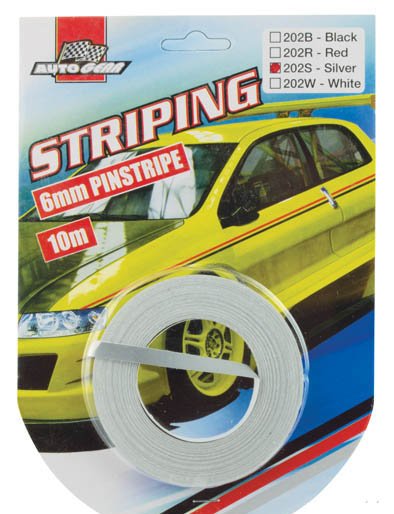 202S Pinstripe Silver 6mm 202S