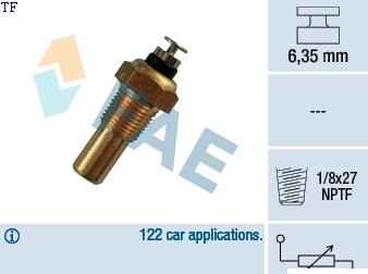 32070 Temperature Switch 1PIN 1/8X27NPTF 32070