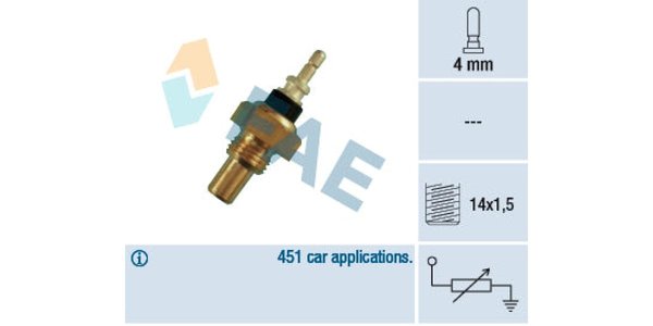 32220 Echlin Temperature Switch 1PIN M14X1.5 32220