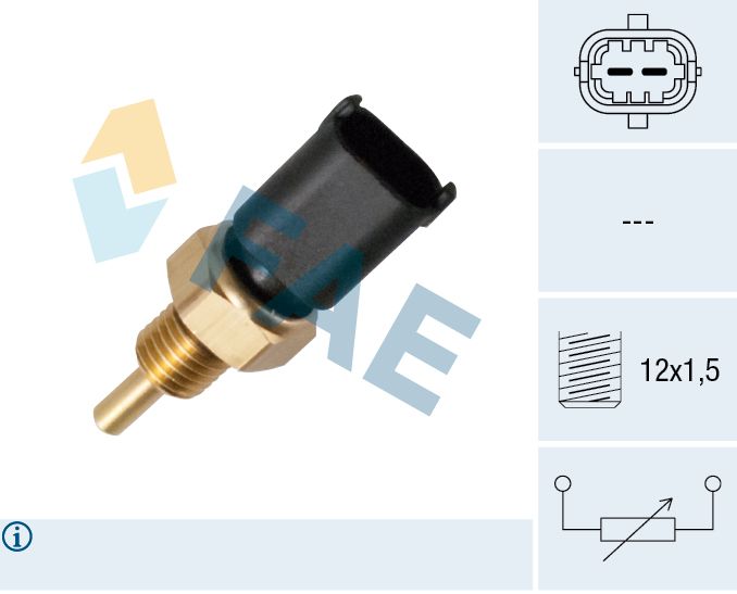 33684 FAE Temperature Switch 2PIN 12X1.5 33684