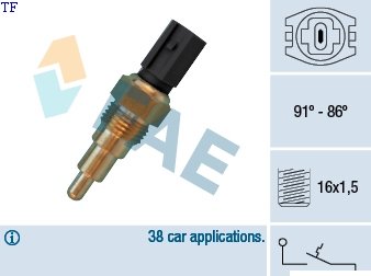 36670 Fan Switch F/SW 91-86C M16X1.5 36670 – fits Mazda