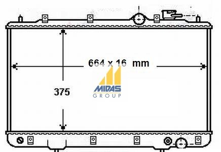3753142 Rad AL Hyundai Elant 3753142 – fits Hyundai Elantra