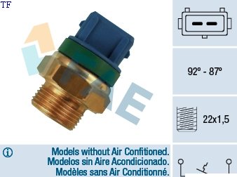 37680 Fan Switch F/SW 92-87C M22X1.5 37680 – fits Renault Megane