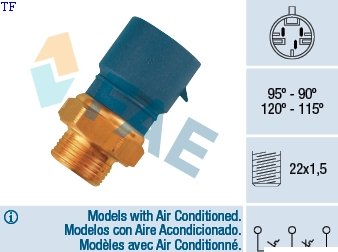 38235 FAE Fan Switch F/SW 95-90C M22X1.5 38235 – fits Opel Astra