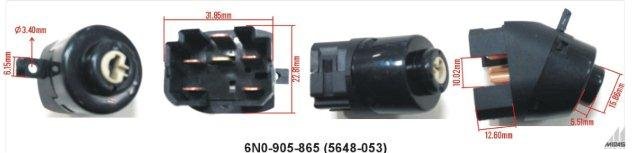 5605-033 Q Brand Ignition Switch 6PIN 5605-033 – fits VW Polo