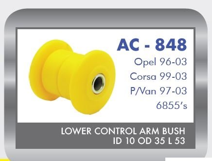AC848PU L/C/A Front Rear Inner AC848PU – fits Opel Corsa