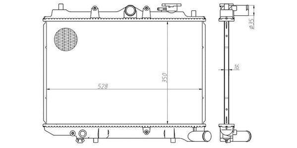 B3504002 Neptune Rad Mazda 323 B3504002