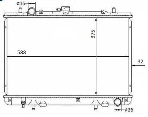 B3756232 Neptune Radiator B3756232 – fits Mitsubishi Colt