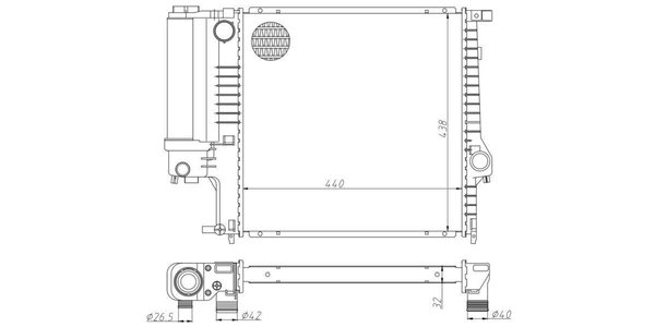 B4402402 Neptune Rad BMW 316/318 B4402402