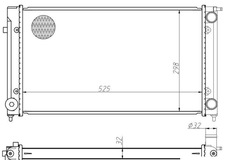 B5258302 Neptune Rad VW Citi Golf B5258302
