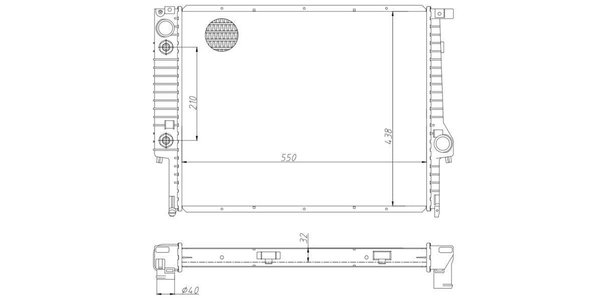 B5502403 Neptune Rad BMW E30/E36/E46 B5502403 – fits BMW 323i