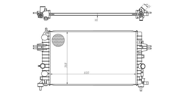 B6004522 Neptune Radiator B6004522 – fits Opel Astra and Zafira