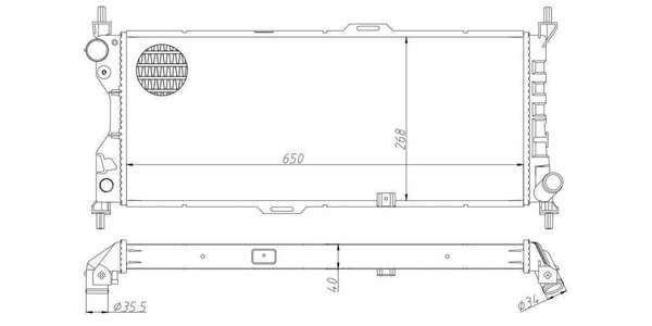 B6504502 Neptune Radiator Opel Corsa 1.7 B6504502