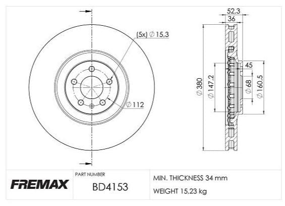 BD4113 Brake Disc BD4113