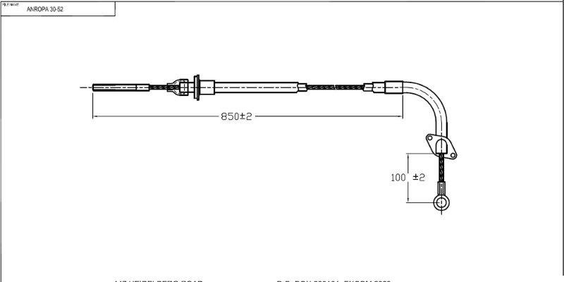 CC30-52 Anropa Cable CC30-52 – fits Fiat Uno 1100