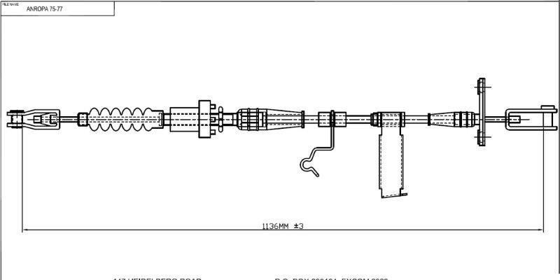 CC75-77 Cables - CLUTCH CABLE