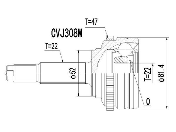 CVJ3038 CV Joint CVJ3038
