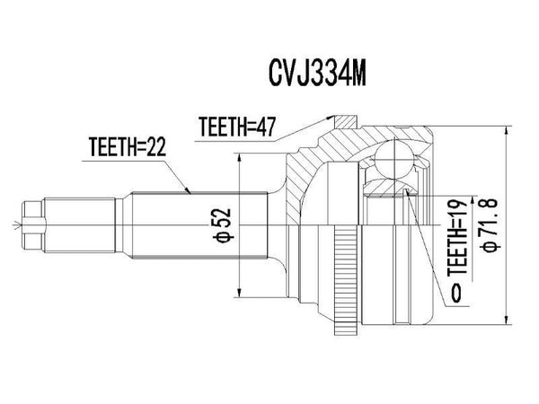 CVJ3394 Camry 3.00 CV Joint CVJ3394