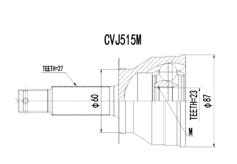 CVJ515M CV Joint Hyun Sonata 2GLS CVJ515M