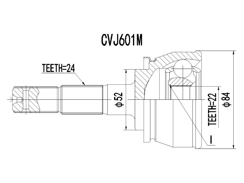 CVJ601M Vortex CV Joint Outer CVJ601M – fits Nissan Langley