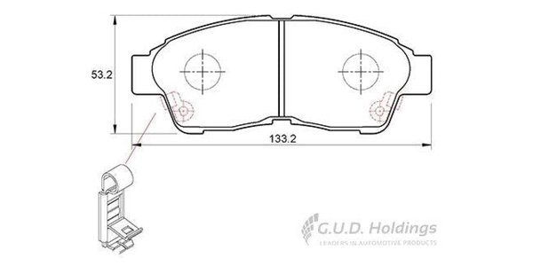 D303M Disc Pads D303M – fits Honda 1300 and Subaru