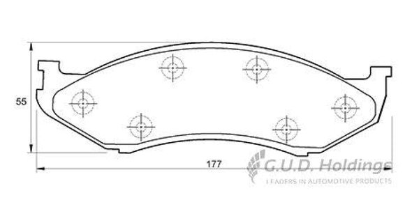 D3118S Disc Pads Front - Jeep Grand Cherokee - Safeline D3118S