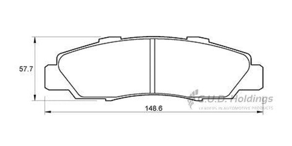 D3136S Disc Pads Front - Honda Odyssey - Safeline D3136S
