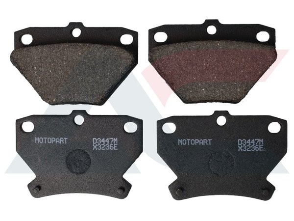 D3447M Disc Pads Rear - Toyota Allex Prius - Motopart D3447M