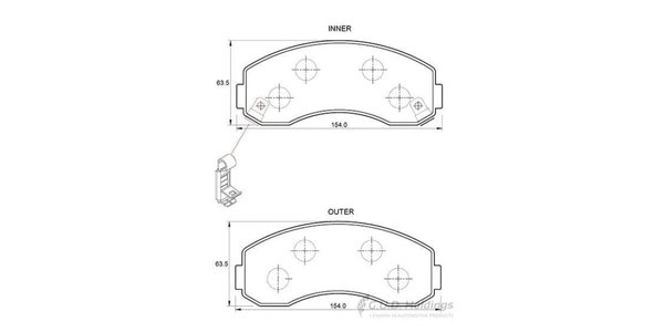 D3476S Brake Pads Front D3476S