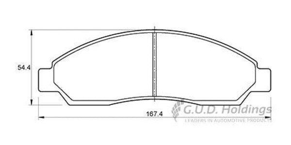 D3508S Mercedes-Benz Disc Pads Safe D3508S – fits Mercedes-Benz C220