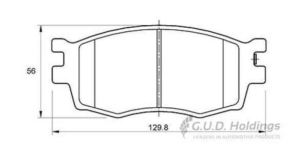 D3556S Disc Pads Front - Hyundai Accent 2006+ & others - Safeline D3556S