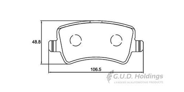 D3674S Safeline Rear Brake Pads D3674S – fits Volvo and Land Rover