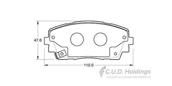 D3943S Disc Pads Front - Kia Picanto 1.1 2004+ & others - Safeline D3943S