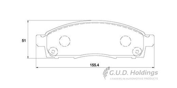 D4096S Disc Pads Front - Nissan Nv200 1.5 - Safeline D4096S