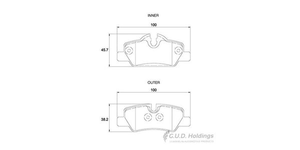 D4215S Disc Pads Rear - Mini Cooper [3] - Safeline D4215S