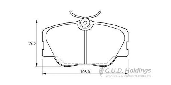 D977S Safeline Front Brake Pads D977S – fits Mercedes-Benz
