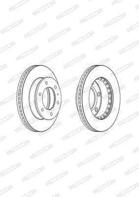 DDF1912X Vented Front Brake Disc DDF1912X – fits Ford Ranger