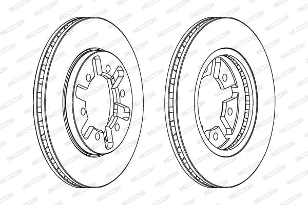 DDF421X Vented Front Brake Disc DDF421X – fits Nissan 1 Tonner