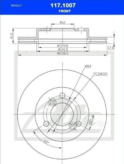 DR7781 Brake Drums & Discs - BRAKE DISC