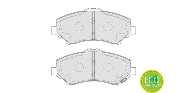 FDB4074 Disc Pads Front - Dodge Journey 2008+ & others - Ferodo FDB4074