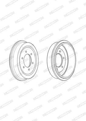FDR329737 Brake Drum Rear FDR329737 – fits Nissan NP300