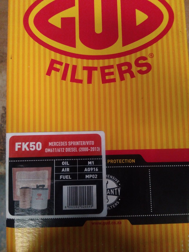 FK50 Vito Filter Kit FK50