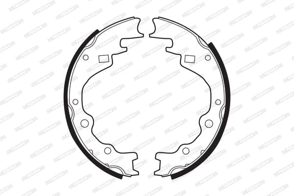 FSB288 Ferodo Brake Shoe 550 FSB288 – fits Hyundai Bakkie